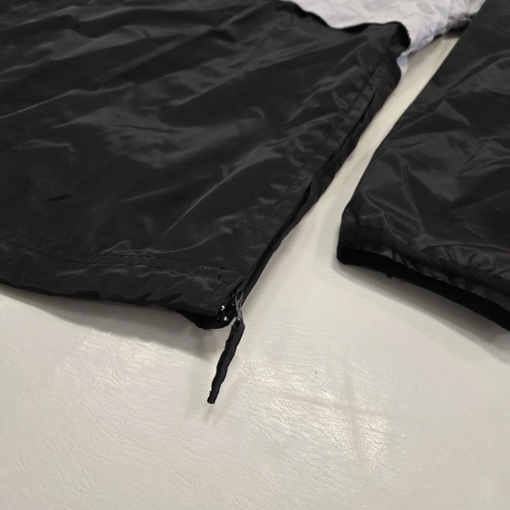 Vintage Reebok NFL On Field Jacket Black Oakland Raiders Windbreaker Med 90s Y2K